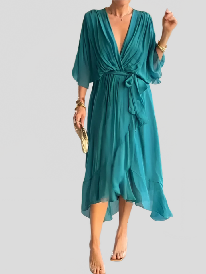 Lilijana β Comfortable Silk Dress With Flattering Tummy Coverage