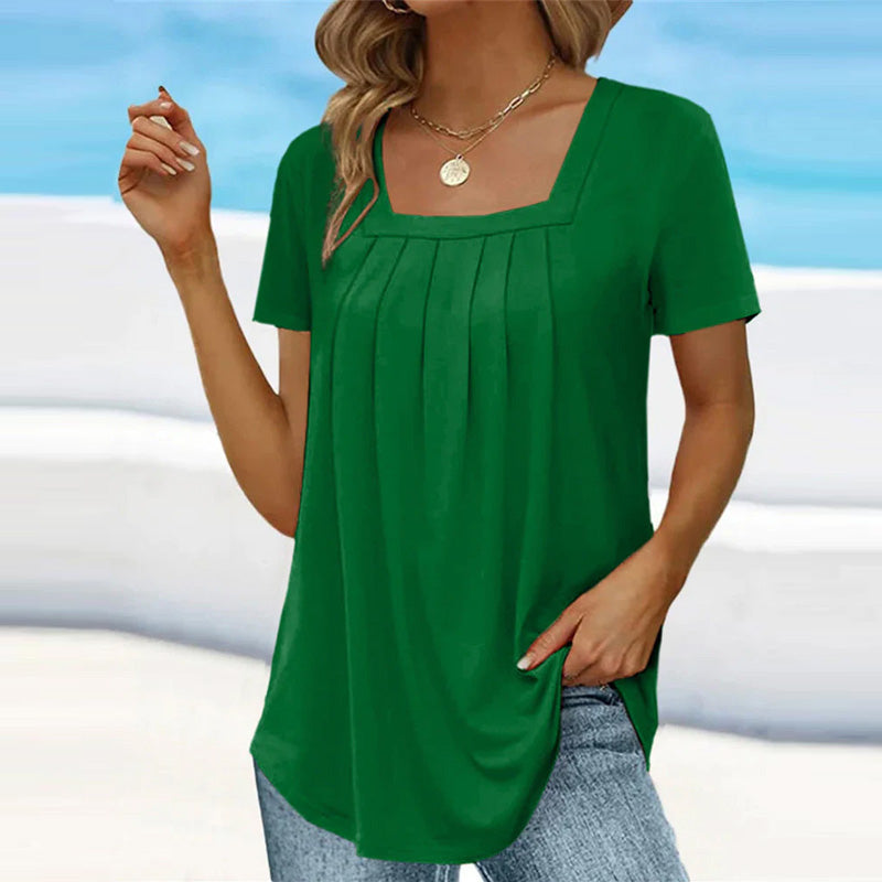 Melinda - Chic Pleated Blouse