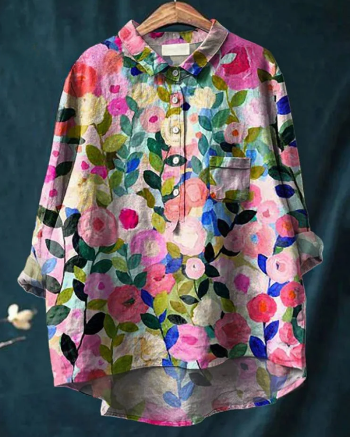 Jaclynn - Chic Floral Shirt