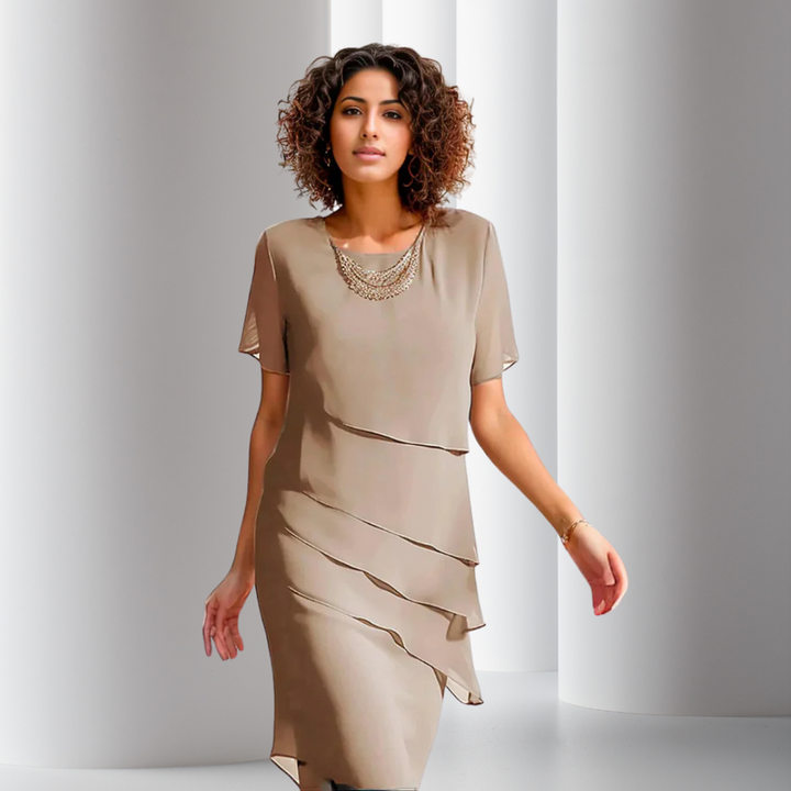 Lea | Layered Chiffon Dress