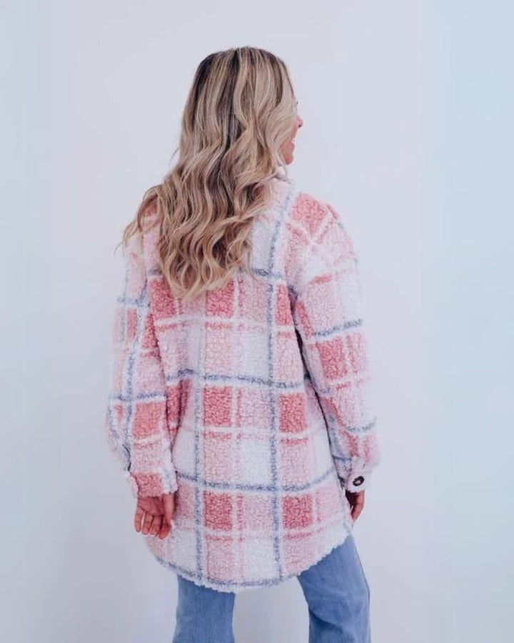 Norma - Fleece Plaid Jacket