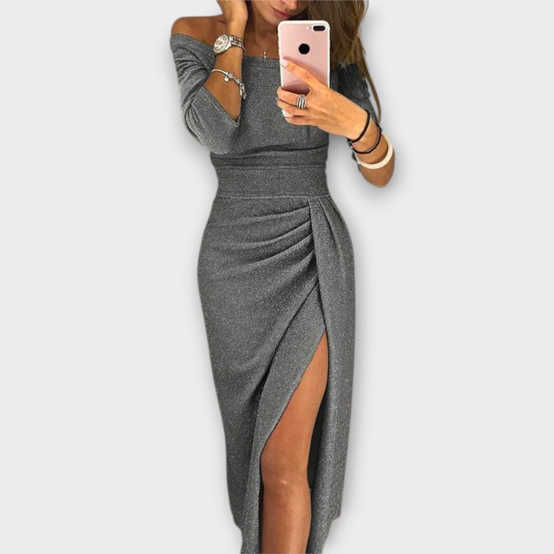 Lena | Elegant Off-Shoulder Dress