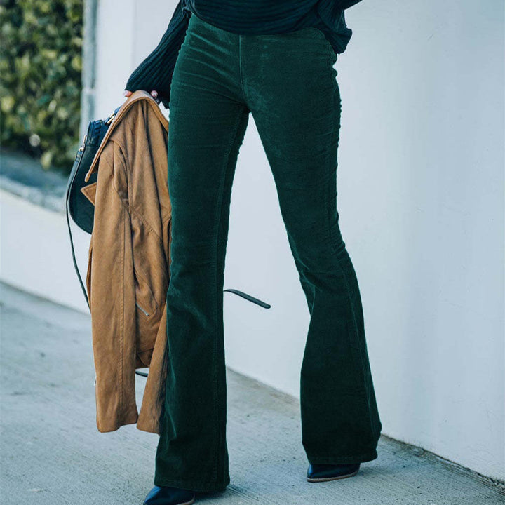 Elvira – Retro Corduroy Flare Pants