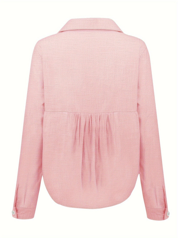 Leanne – Flowy Linen Blouse