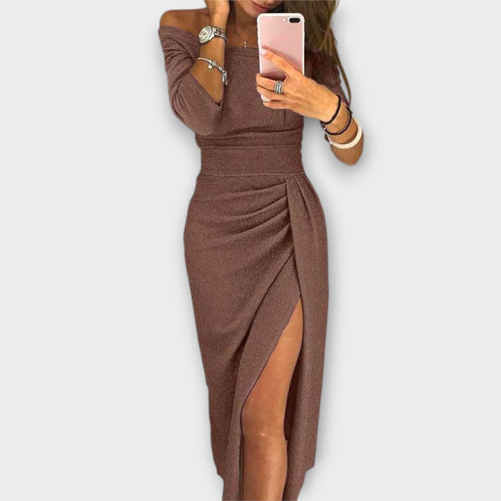 Lena | Elegant Off-Shoulder Dress