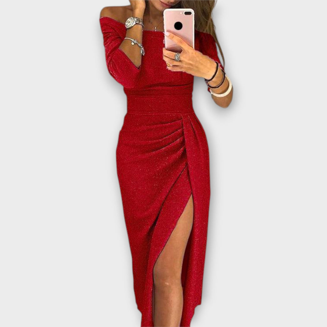 Lena | Elegant Off-Shoulder Dress