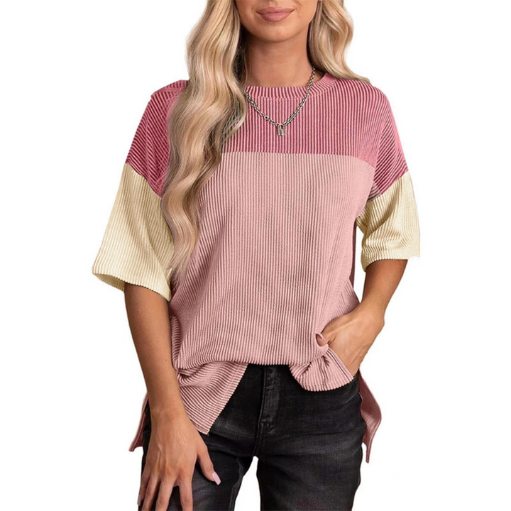 Linda - Casual Loose Fit Striped Summer Top