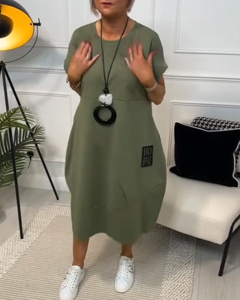 Melly - Stylish Short Sleeved Dress