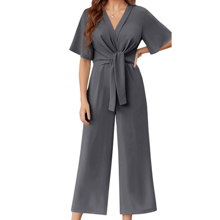 Gabriella - Elegant Summer Tie Knot Jumpsuits