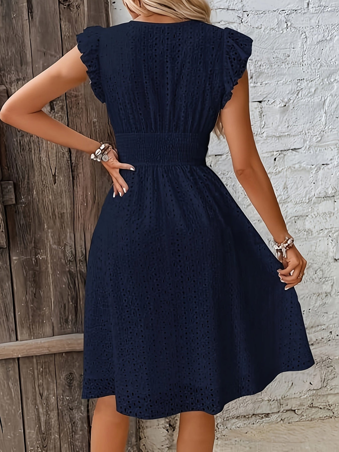 Xenia – Elegant Gathered Wrap Dress