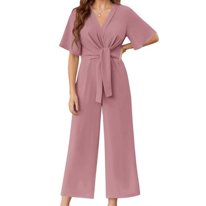 Gabriella - Elegant Summer Tie Knot Jumpsuits