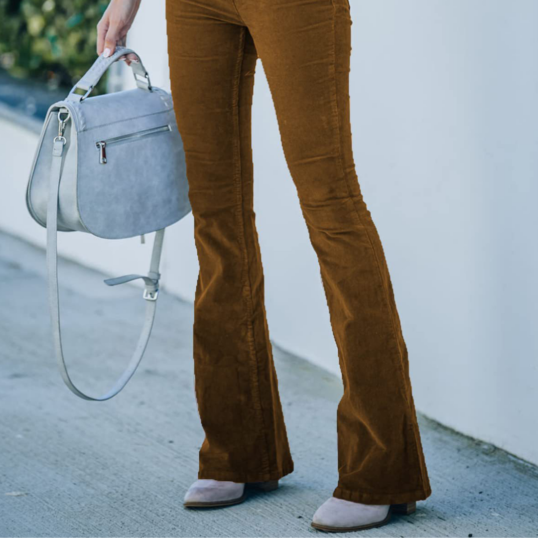 Elvira – Retro Corduroy Flare Pants
