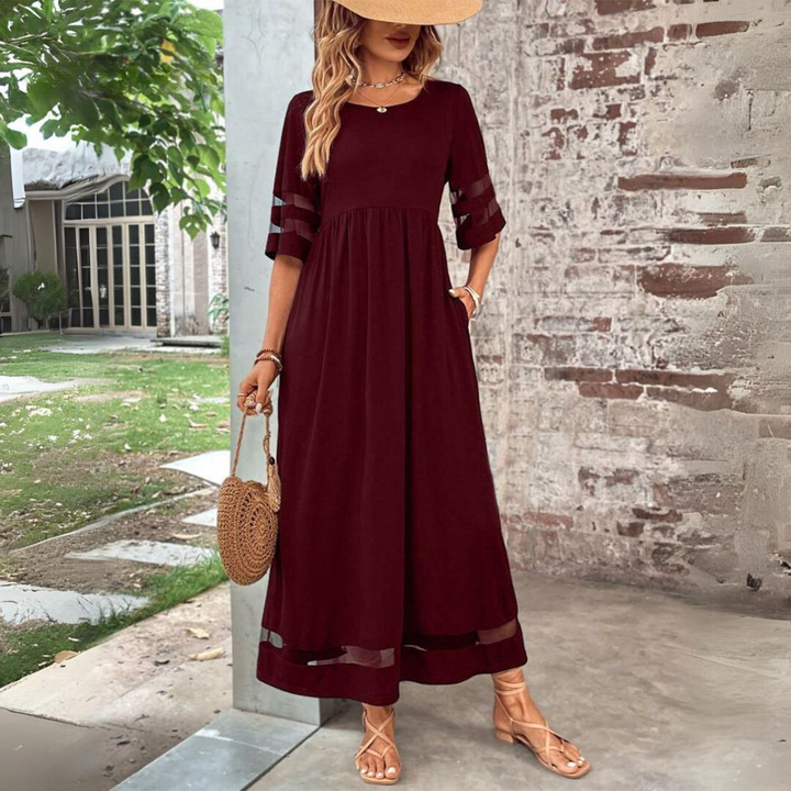 Arabella - Elegant A-Line Midi Dress