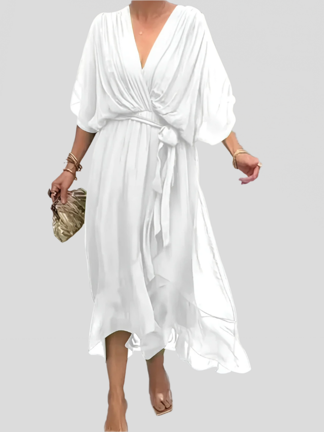 Lilijana β Comfortable Silk Dress With Flattering Tummy Coverage