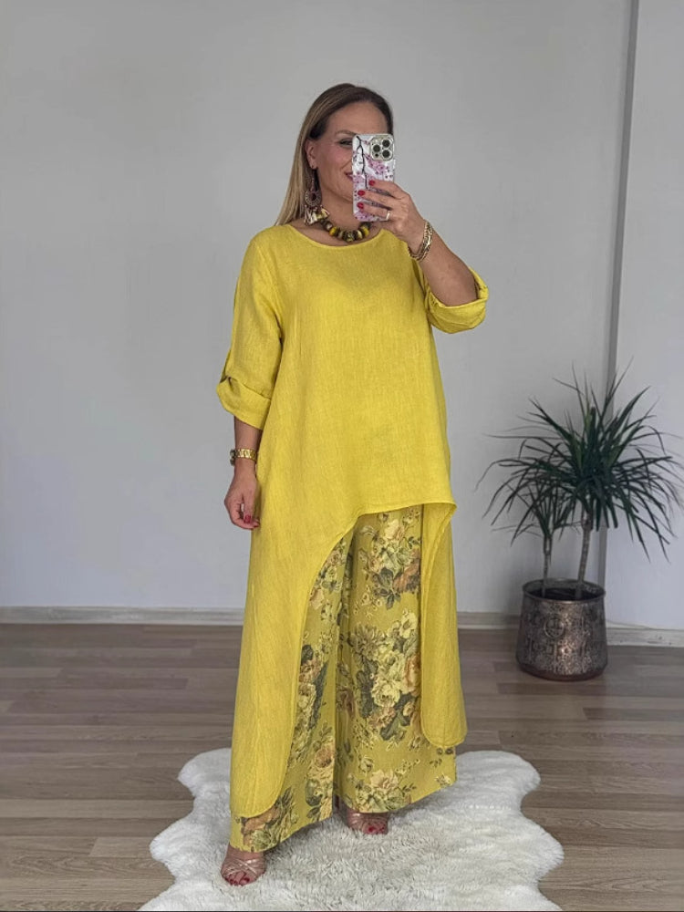 Alma - Loose Set in Cotton and Linen