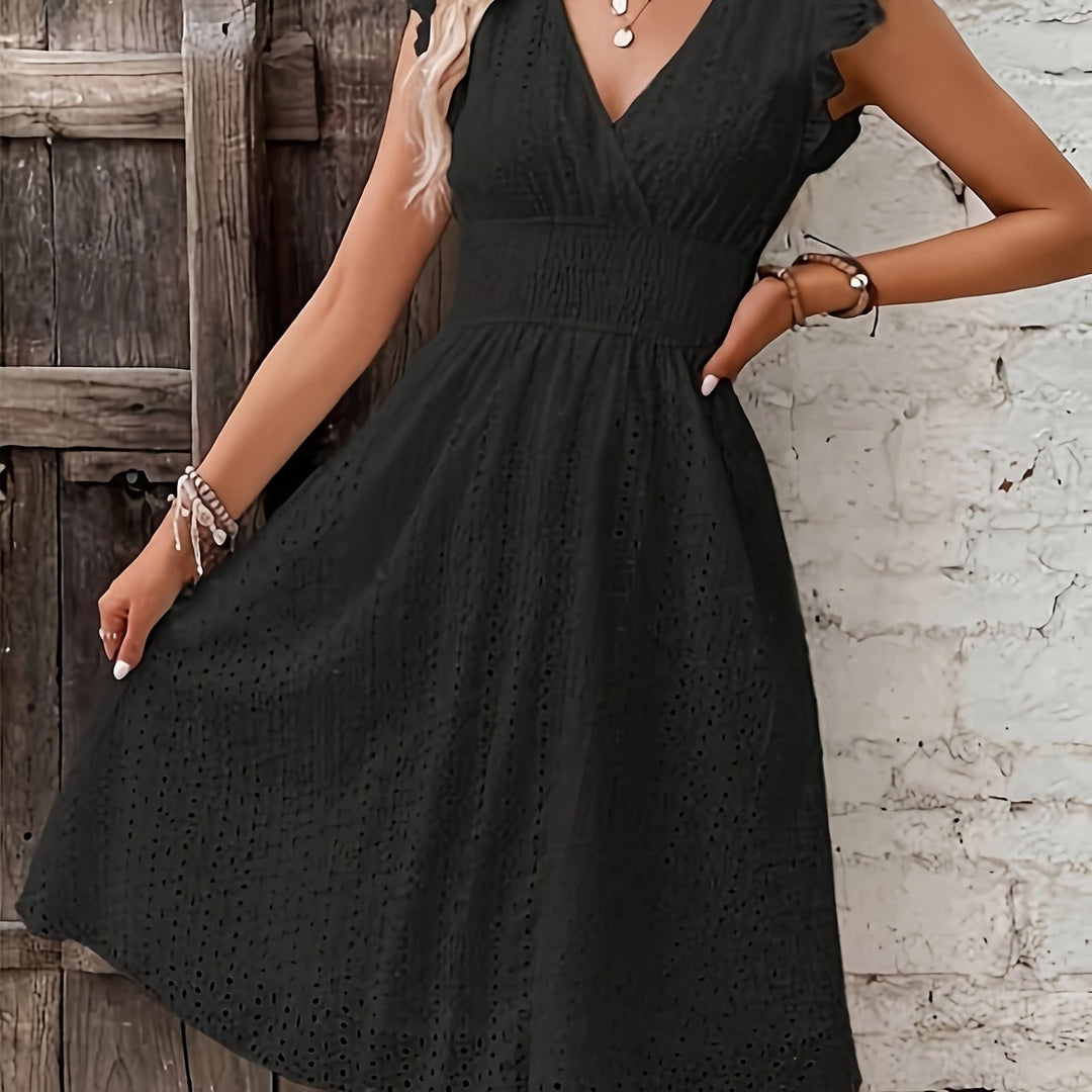 Xenia – Elegant Gathered Wrap Dress