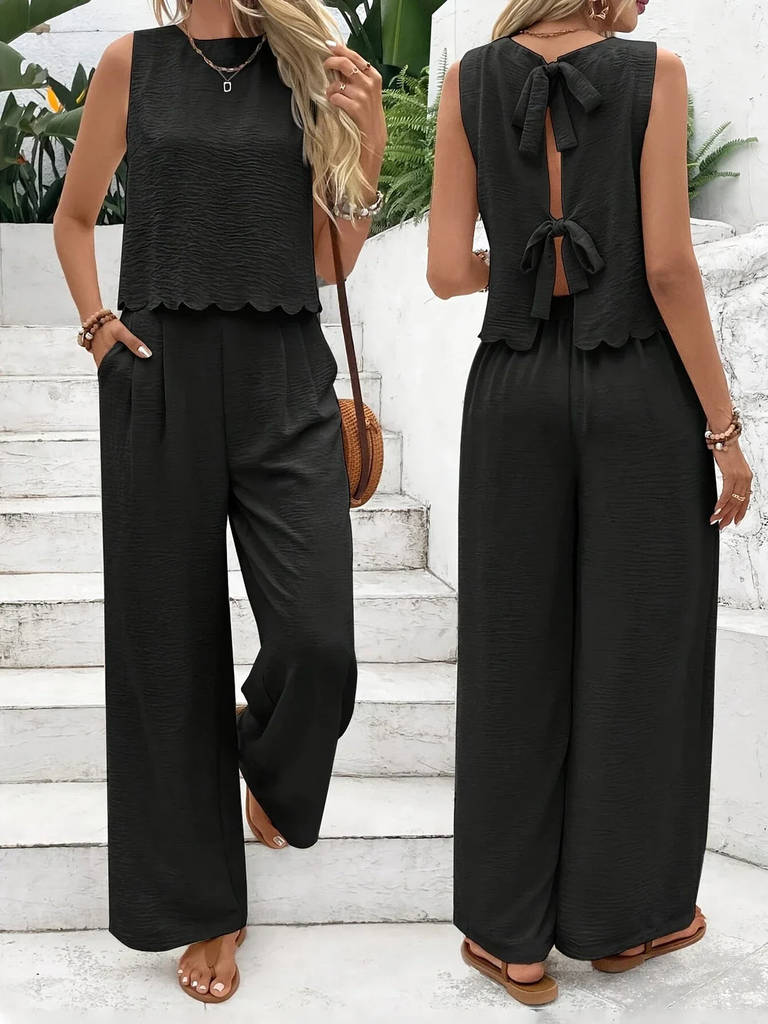 Raya - Elegant Two-Piece Sleeveless Set