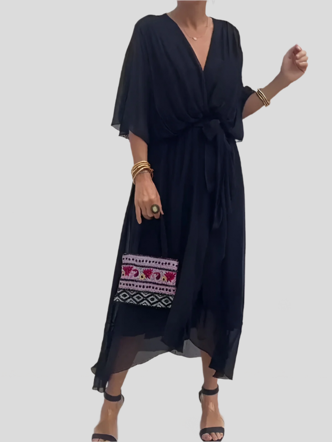 Lilijana β Comfortable Silk Dress With Flattering Tummy Coverage