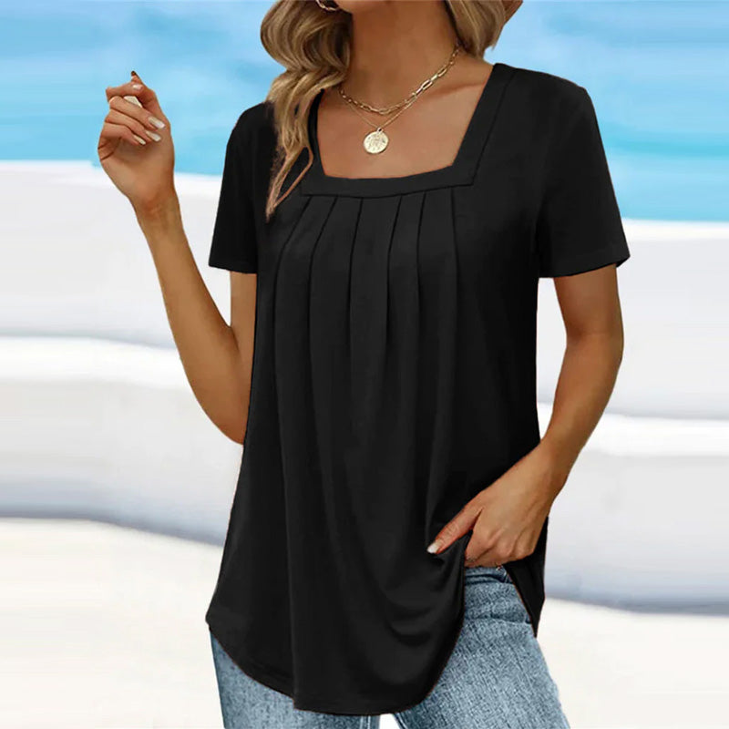 Melinda - Chic Pleated Blouse