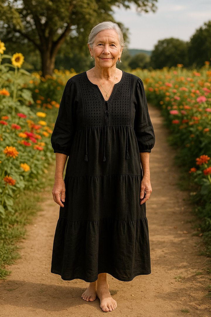 Janette - Summer Dress in Cotton Linen