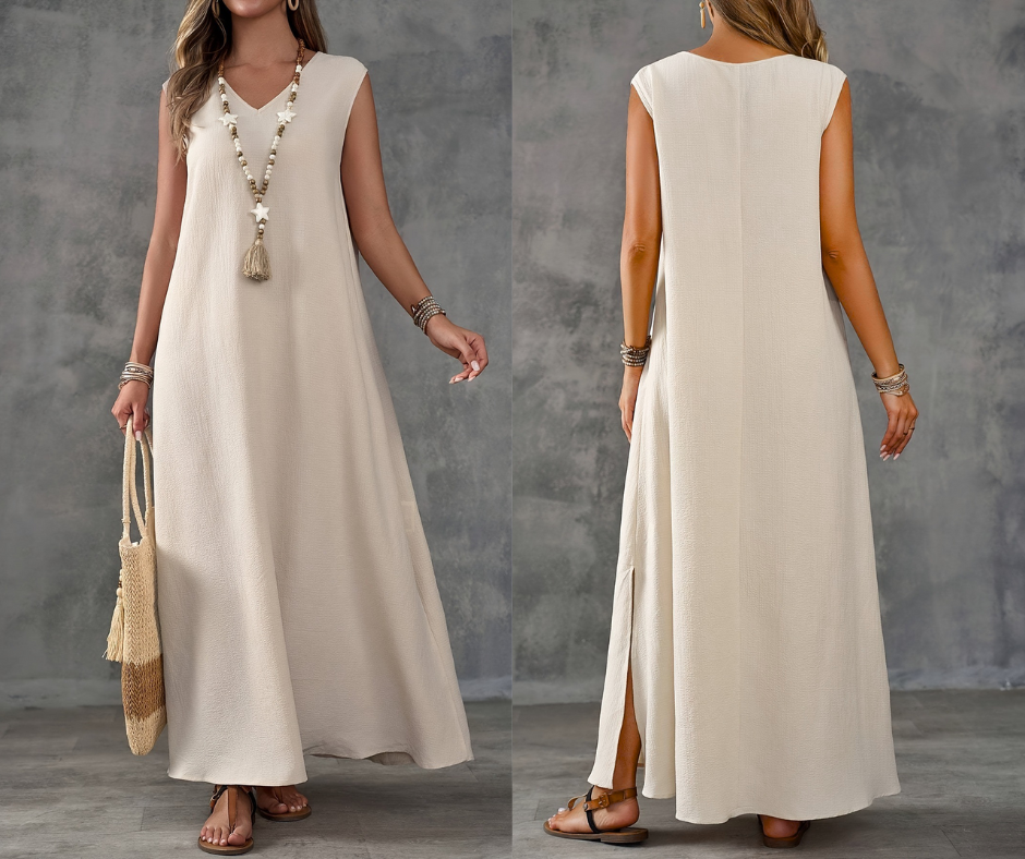 Zoe – Elegant Belly-Friendly Maxi Dress