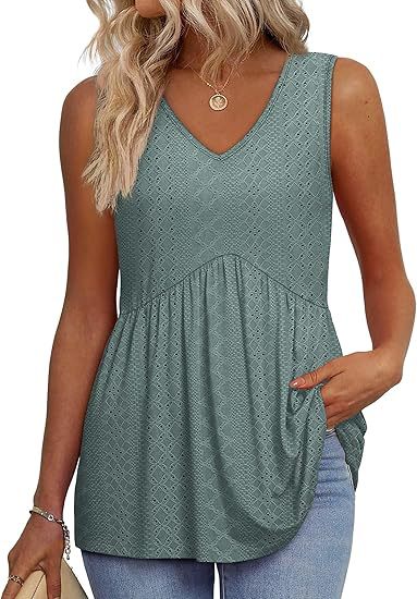 ELENOR - Effortless Flowy Sleeveless Tank Top