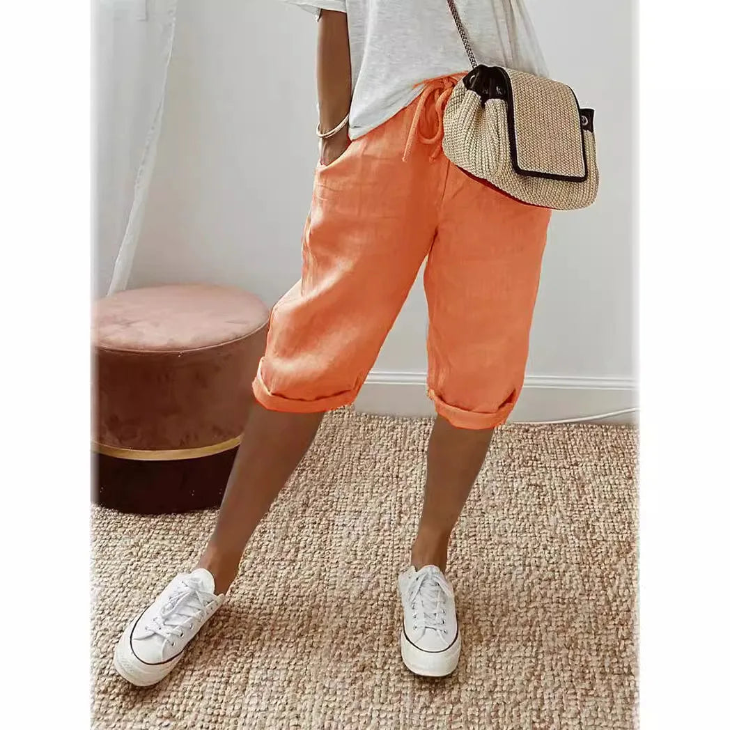Merina - Elegant Cotton-Linen Pants