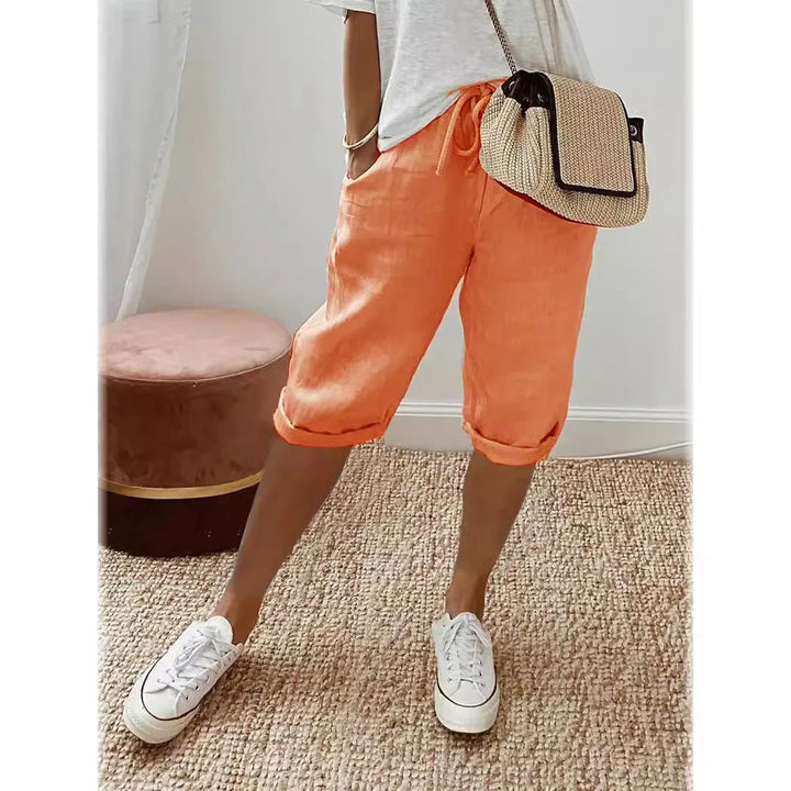 Merina - Elegant Cotton-Linen Pants