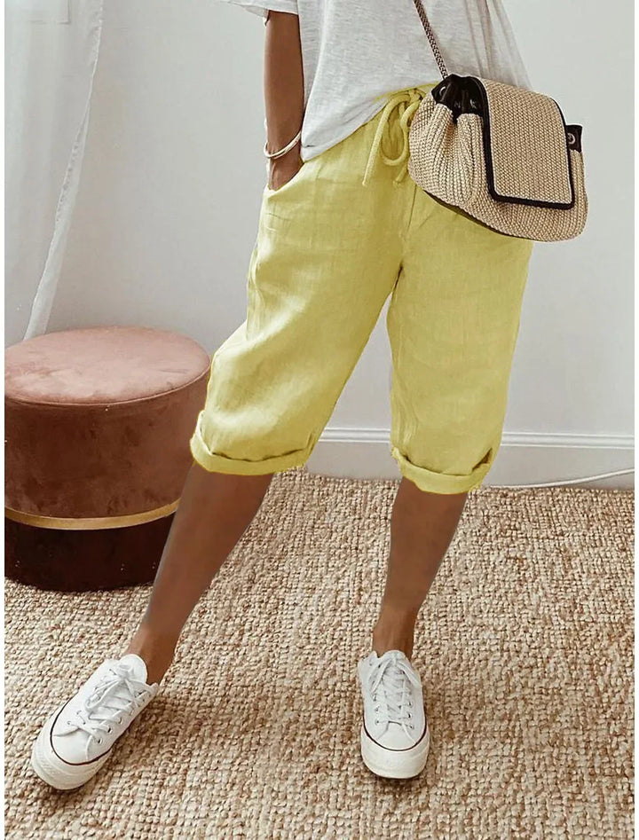 Merina - Elegant Cotton-Linen Pants