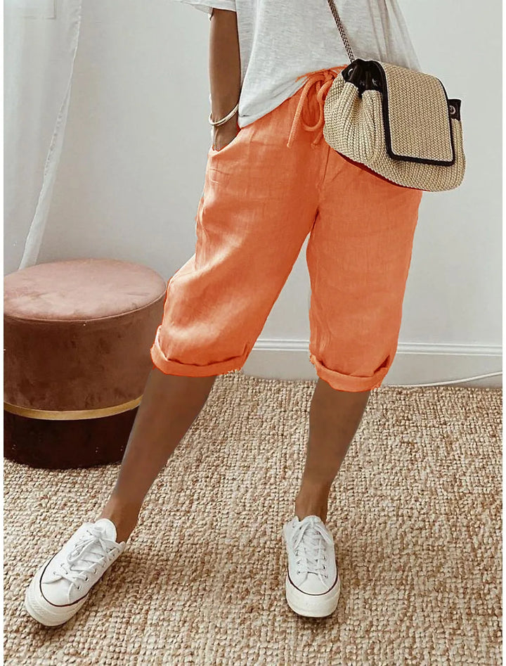 Merina - Elegant Cotton-Linen Pants