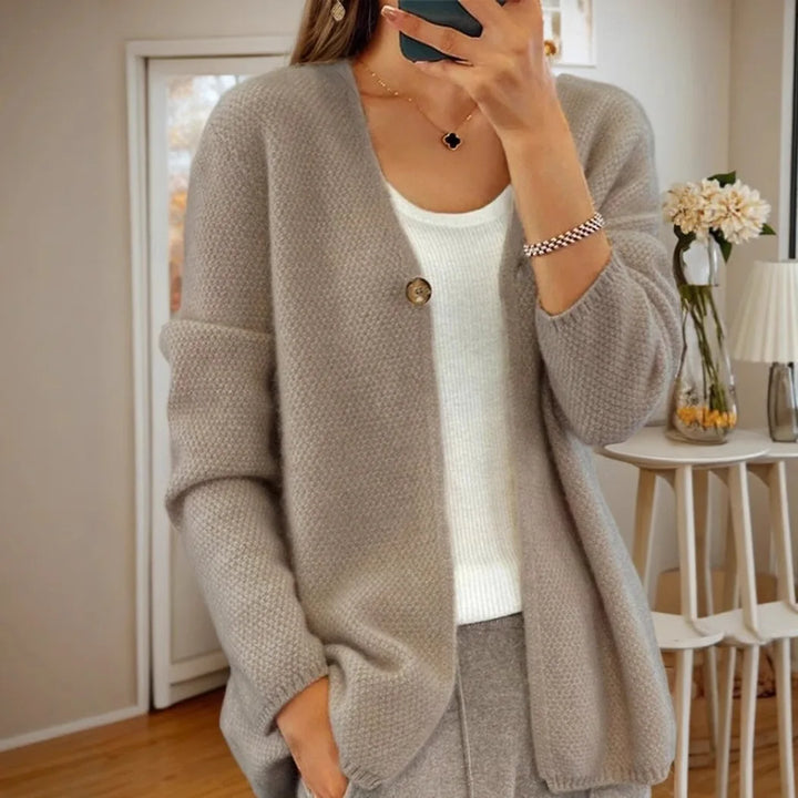 Betina – Soft Cardigan with Single Button