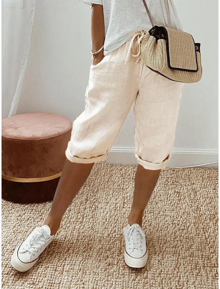 Merina - Elegant Cotton-Linen Pants