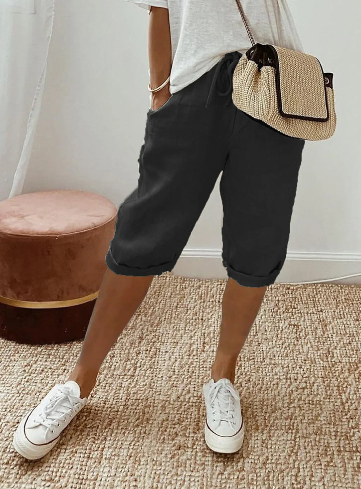 Merina - Elegant Cotton-Linen Pants