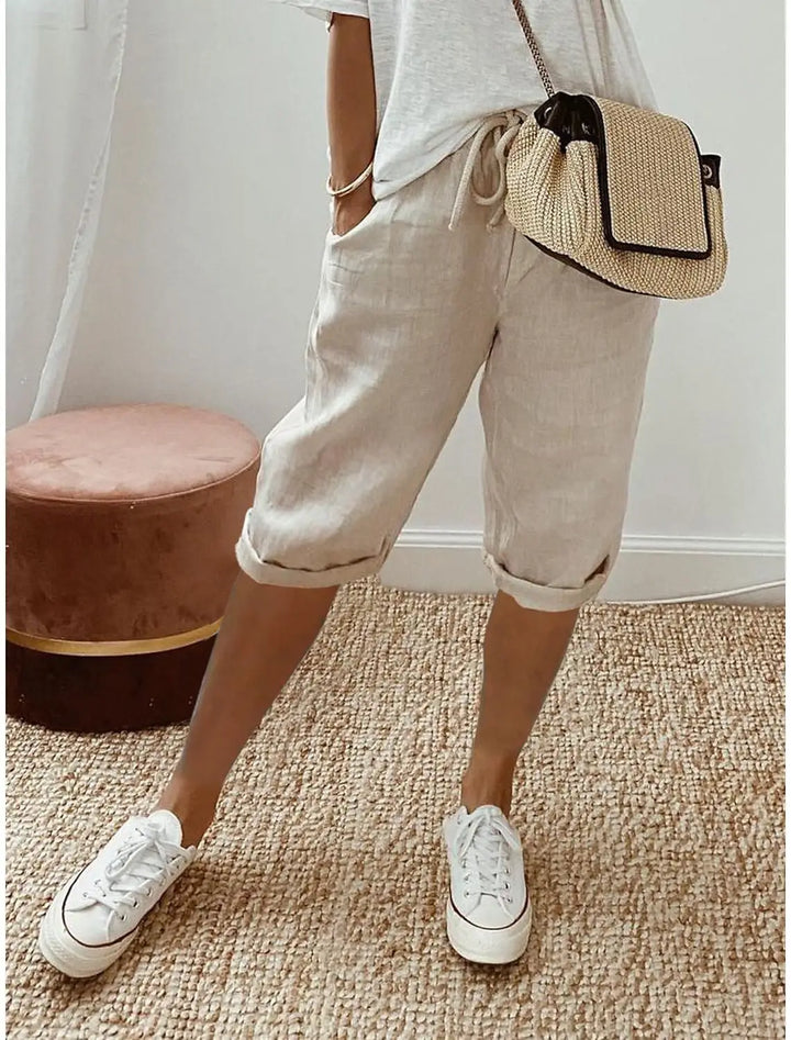 Merina - Elegant Cotton-Linen Pants
