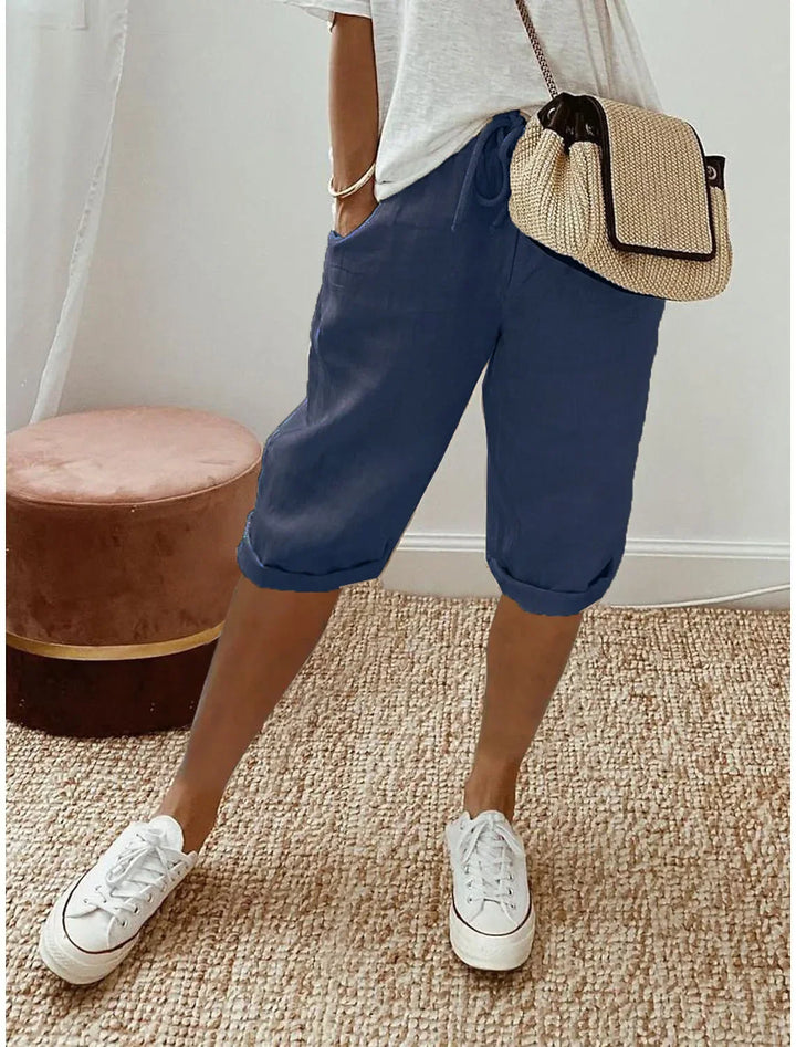 Merina - Elegant Cotton-Linen Pants