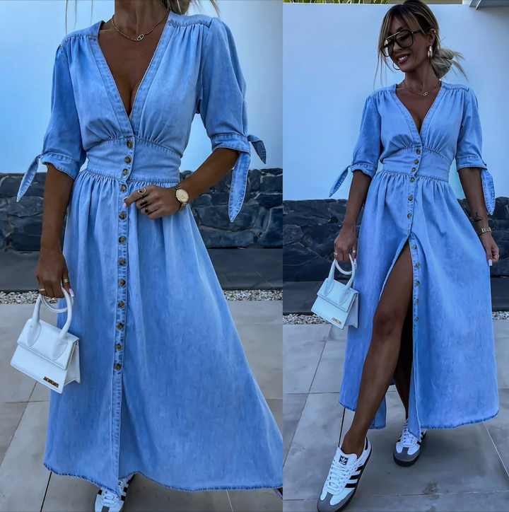 Ivanka - Radiant Denim Dress