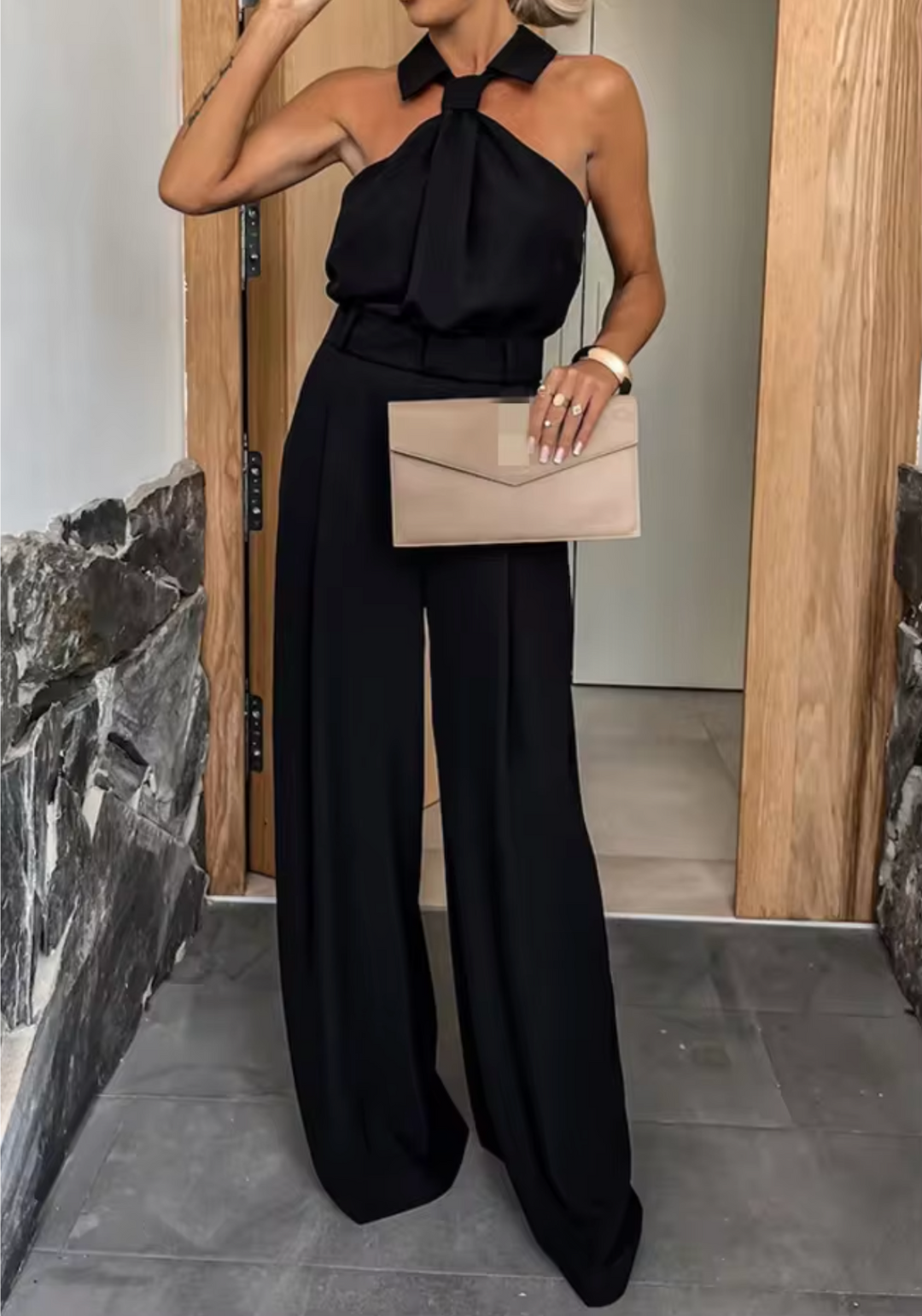 Diana - Sleek Jumpsuit with Wide Legs