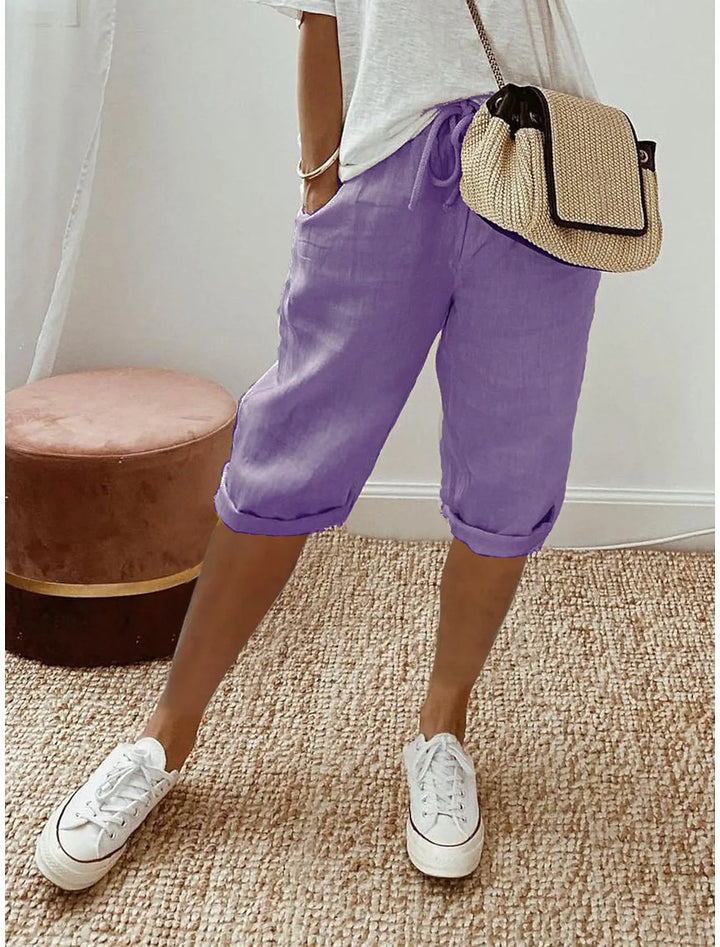 Merina - Elegant Cotton-Linen Pants