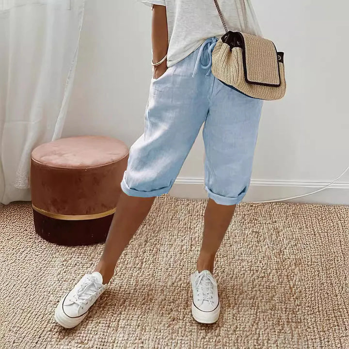 Merina - Elegant Cotton-Linen Pants