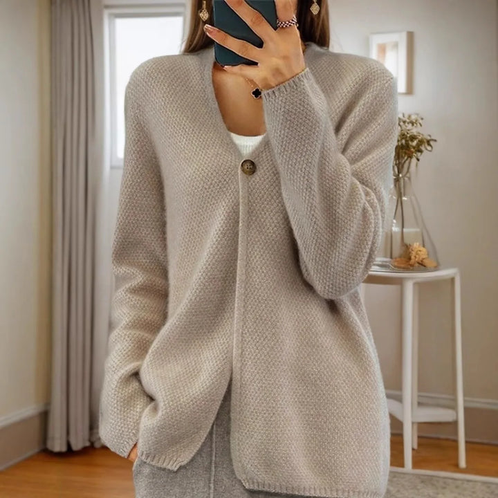 Betina – Soft Cardigan with Single Button