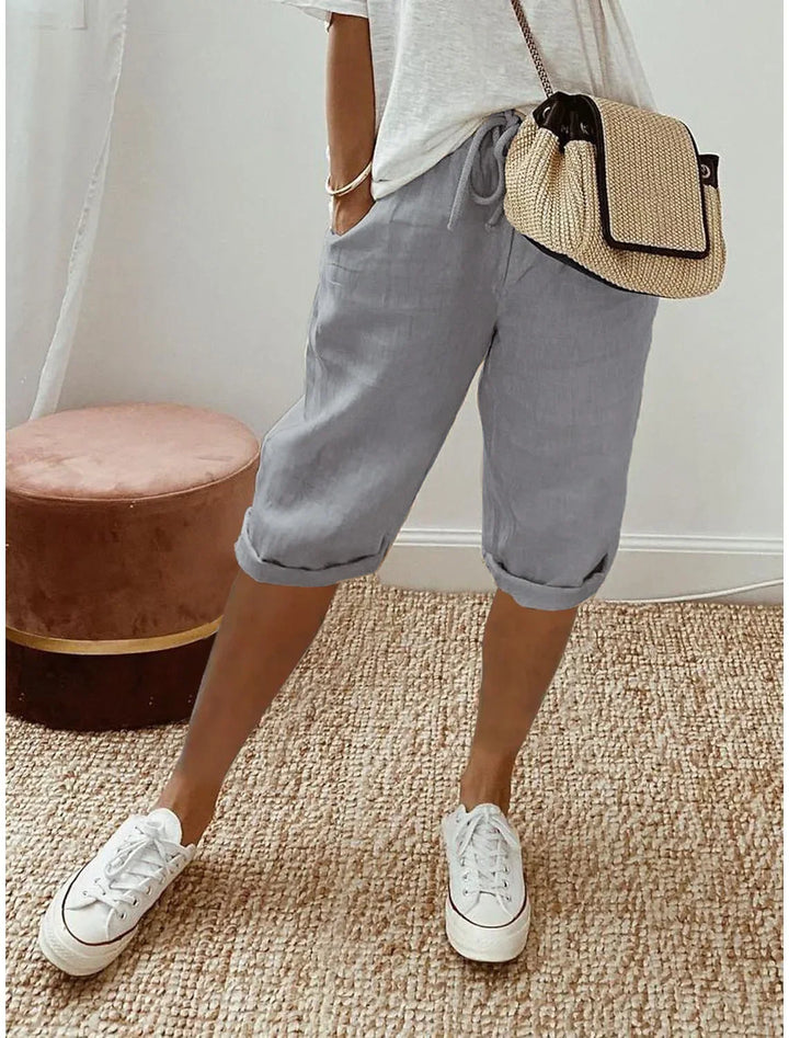 Merina - Elegant Cotton-Linen Pants