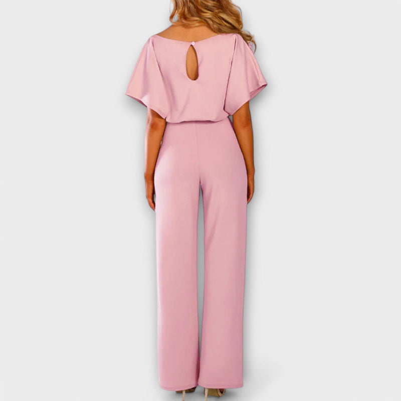 Glory - Elegant Short Sleeve Jumpsuit