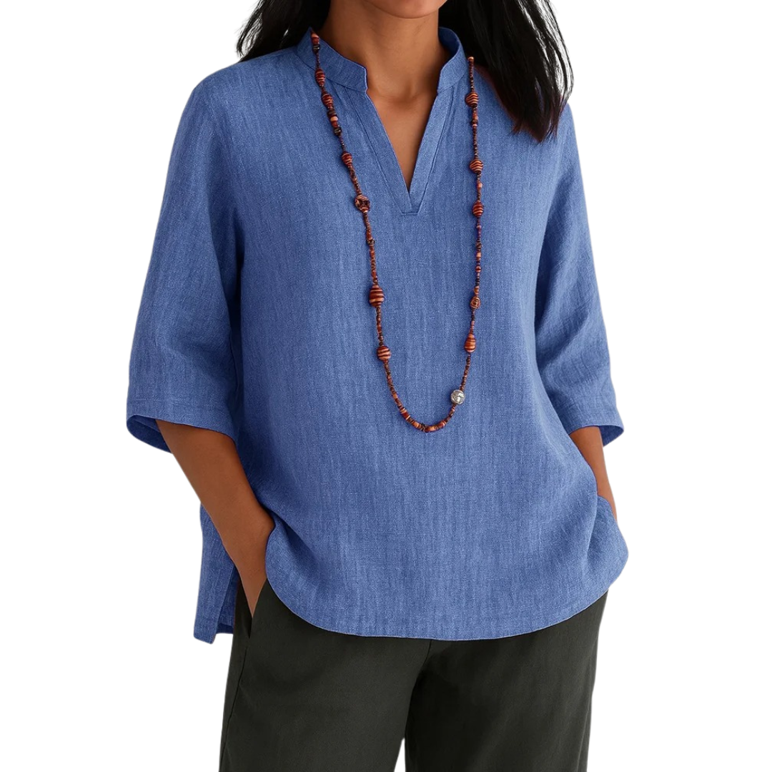 Missy - Casual V-Neck Tunic
