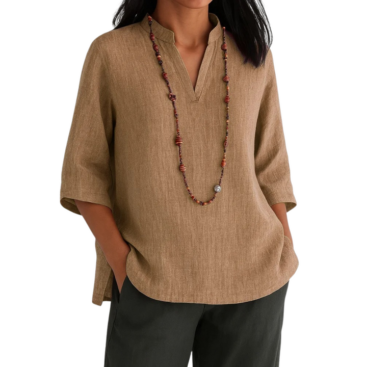 Missy - Casual V-Neck Tunic