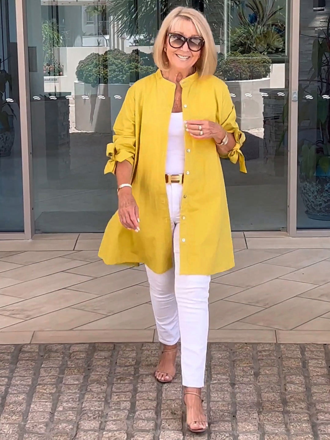 Liora – Long Shirt Jacket with Buttons