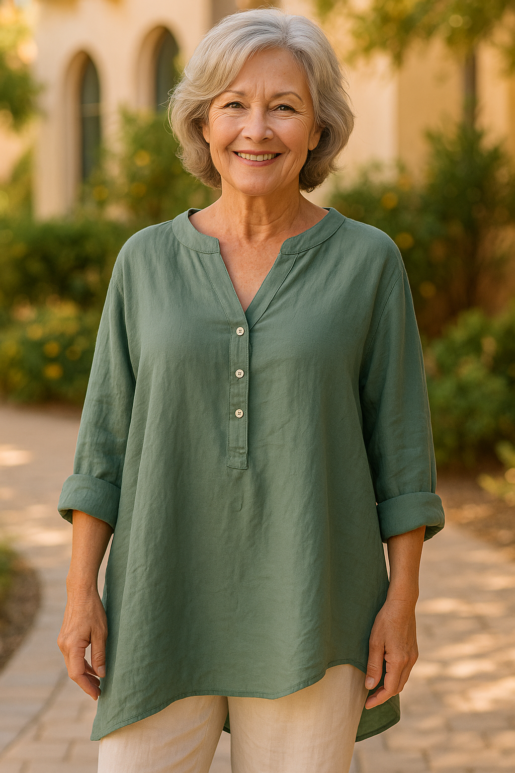 Aviluna - Elegant Casual Blouse