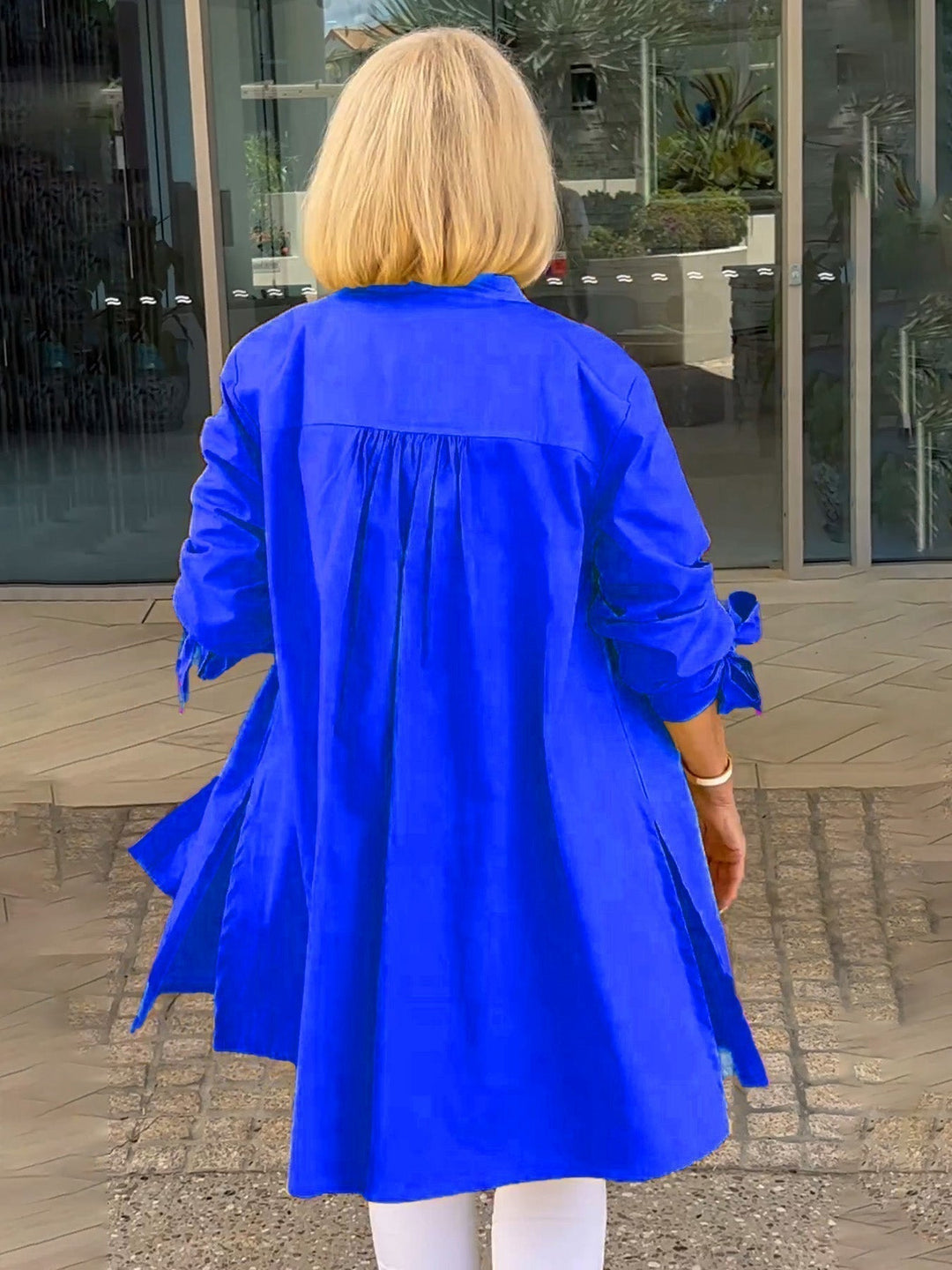 Liora – Long Shirt Jacket with Buttons