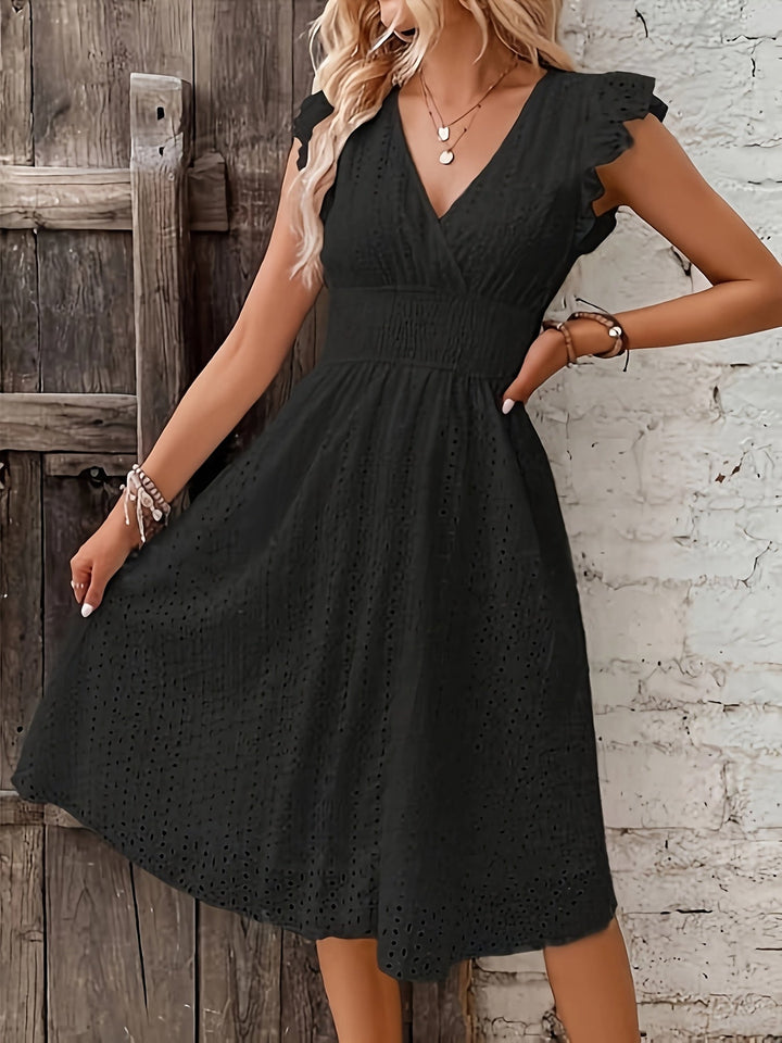 Xenia – Elegant Gathered Wrap Dress