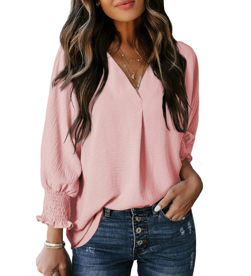 GIANNA- Casual Elegant Summer Blouse