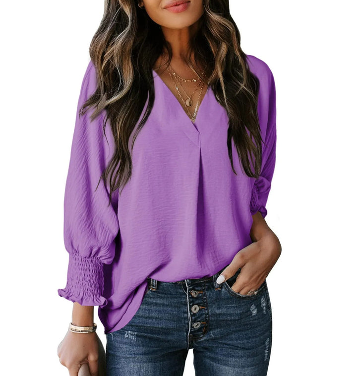 GIANNA- Casual Elegant Summer Blouse